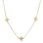 Princess Flower Diamond Necklace - Dracakis Jewellers